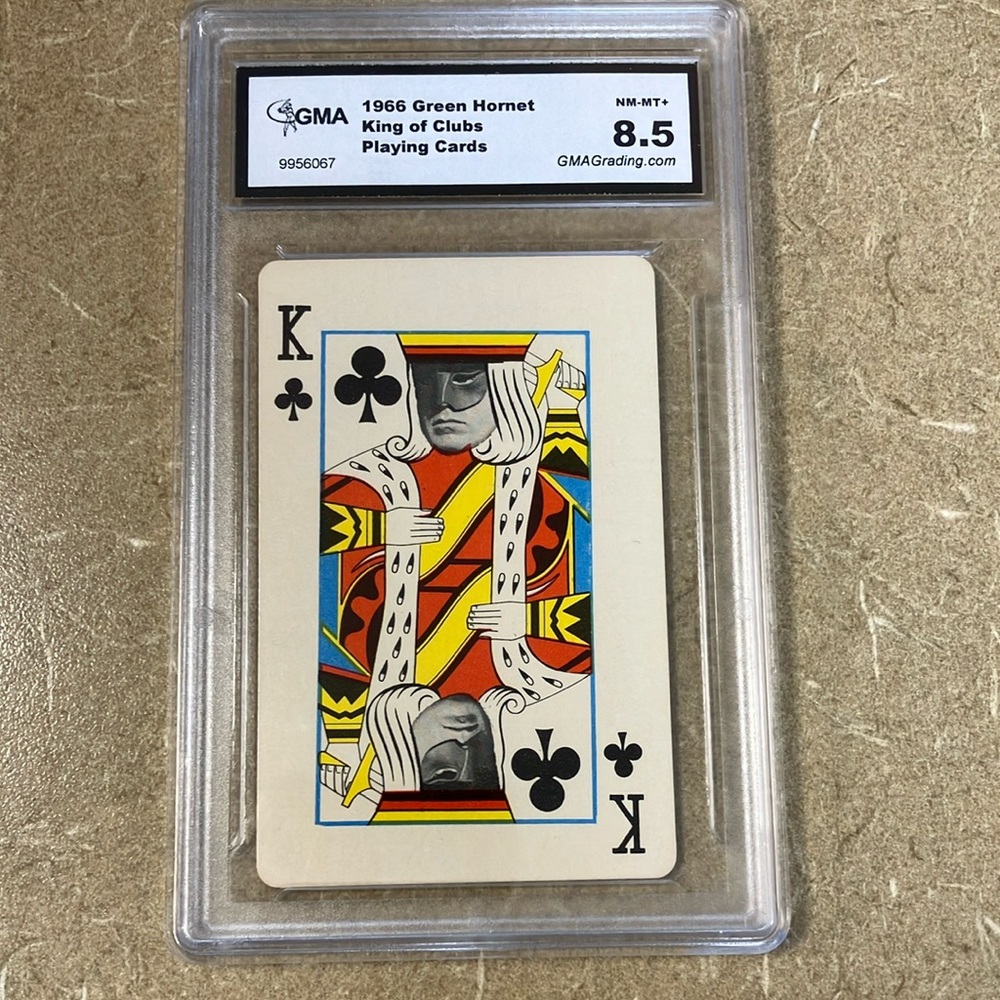1966 Green Hornet King of Clubs Kato Bruce Lee GMA 8.5 Playing Card